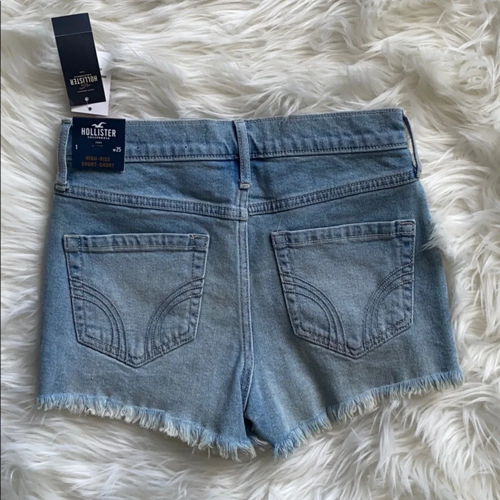 Hollister High-Rise Short-Short Denim Shorts Size 25
